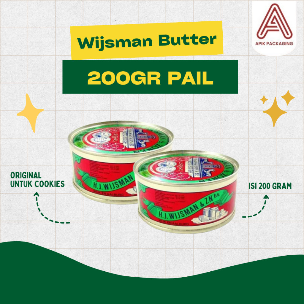 

Wijsman Butter Kemasan Kaleng 200gr Original