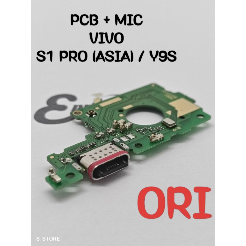 PAPAN CAS VIVO S1 PRO (ASIA) Y9S ORI + IC CONNECTOR CHARGER KONEKTOR CAS PCB BOARD VIVO S1 PRO ASIA