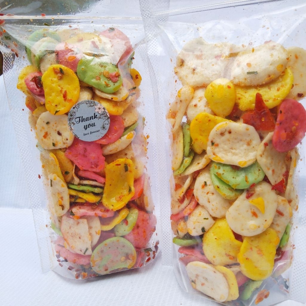 

kerupuk bantet kerupuk bawang seblak pedas daun jeruk 250gr