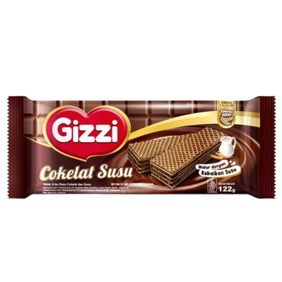 

GIZZI WAFER COKLAT SUSU B1G1 122 GR 8997204300079