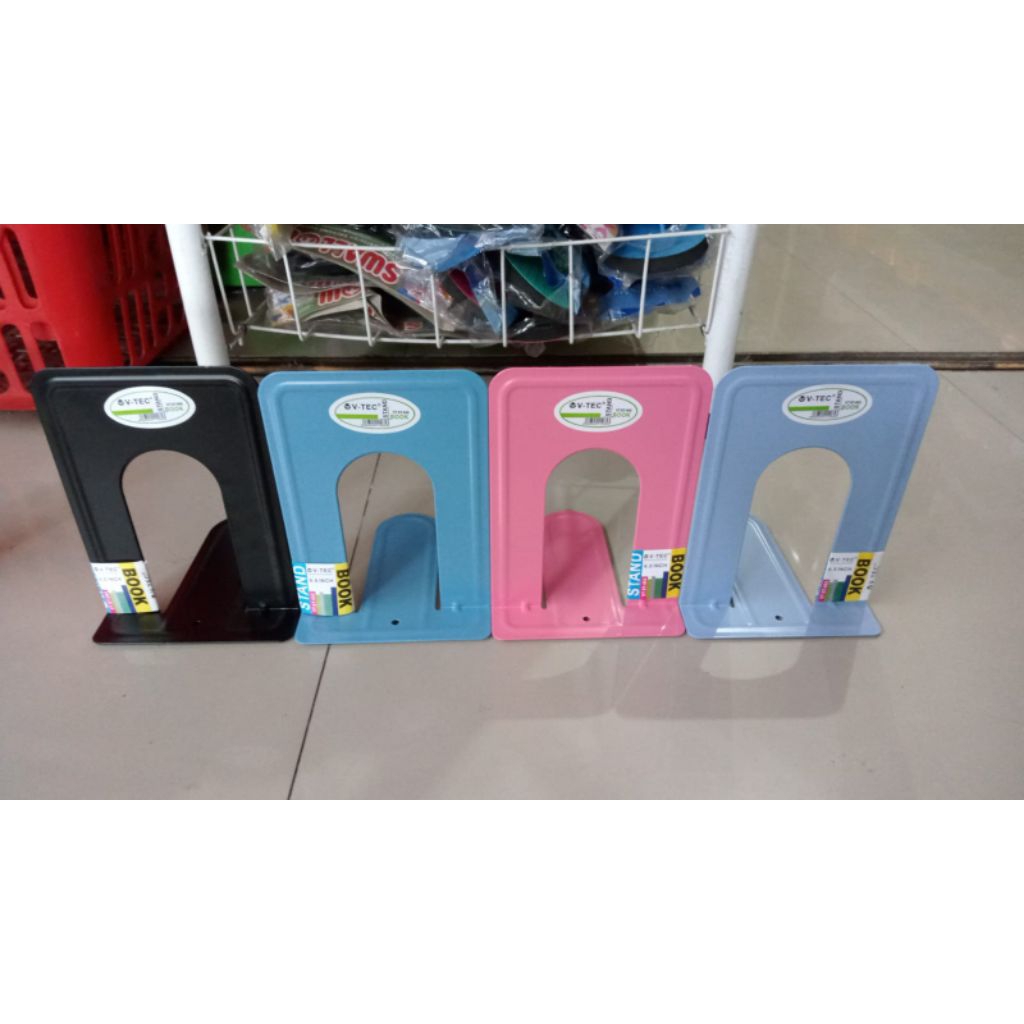 

Stand book 065 V tec/sandaran buku/penyangga buku/pembatas buku/sandaran buku besi