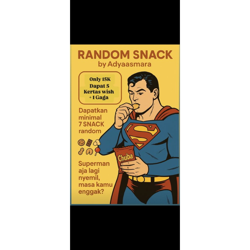 

Snackwish mini 15k +3k (admin dan packing)