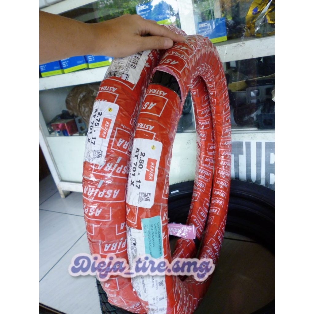 BAN MOTOR ASPIRA AT-701 X 250, 275 RING 17 TUBETYPE