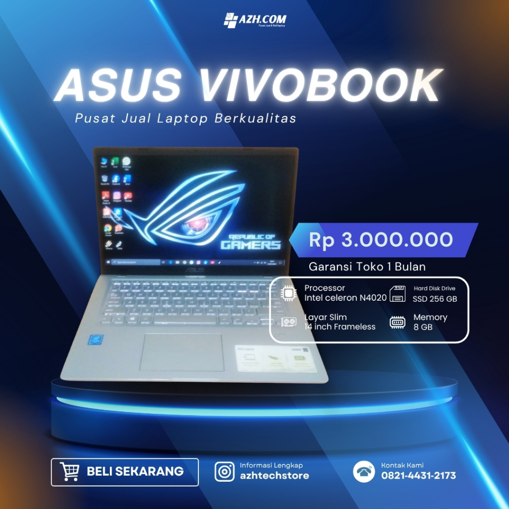 Asus VivoBook X415MA Ringan, Stylish