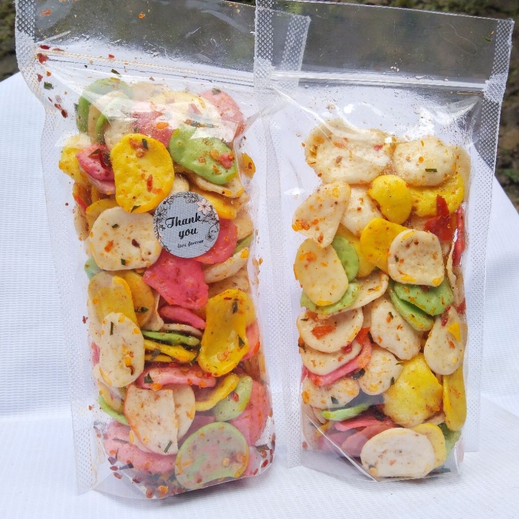 

Kerupuk bantet daun jeruk 100gr dan 250 gr