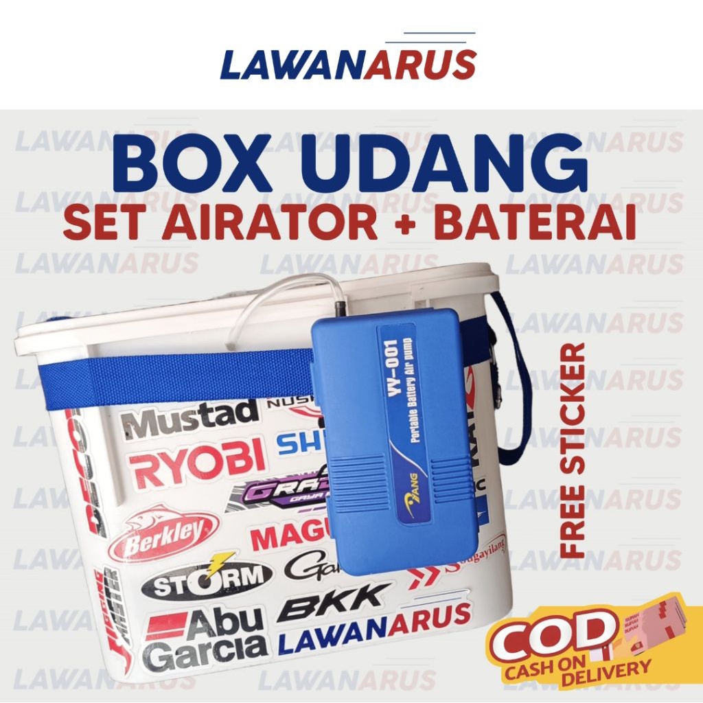 Box Udang Hidup 8liter / Wadah Umpan udang