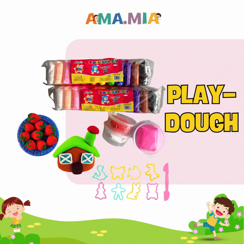 

Mainan Edukasi Anak Clay Lilin Mainan Plastisin 5 Warna