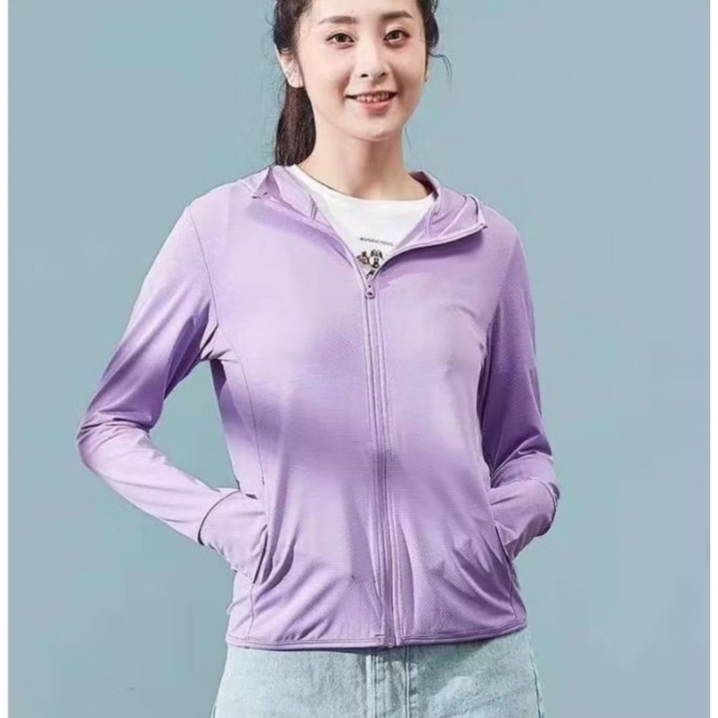 Jaket olahraga anti UV pria wanita