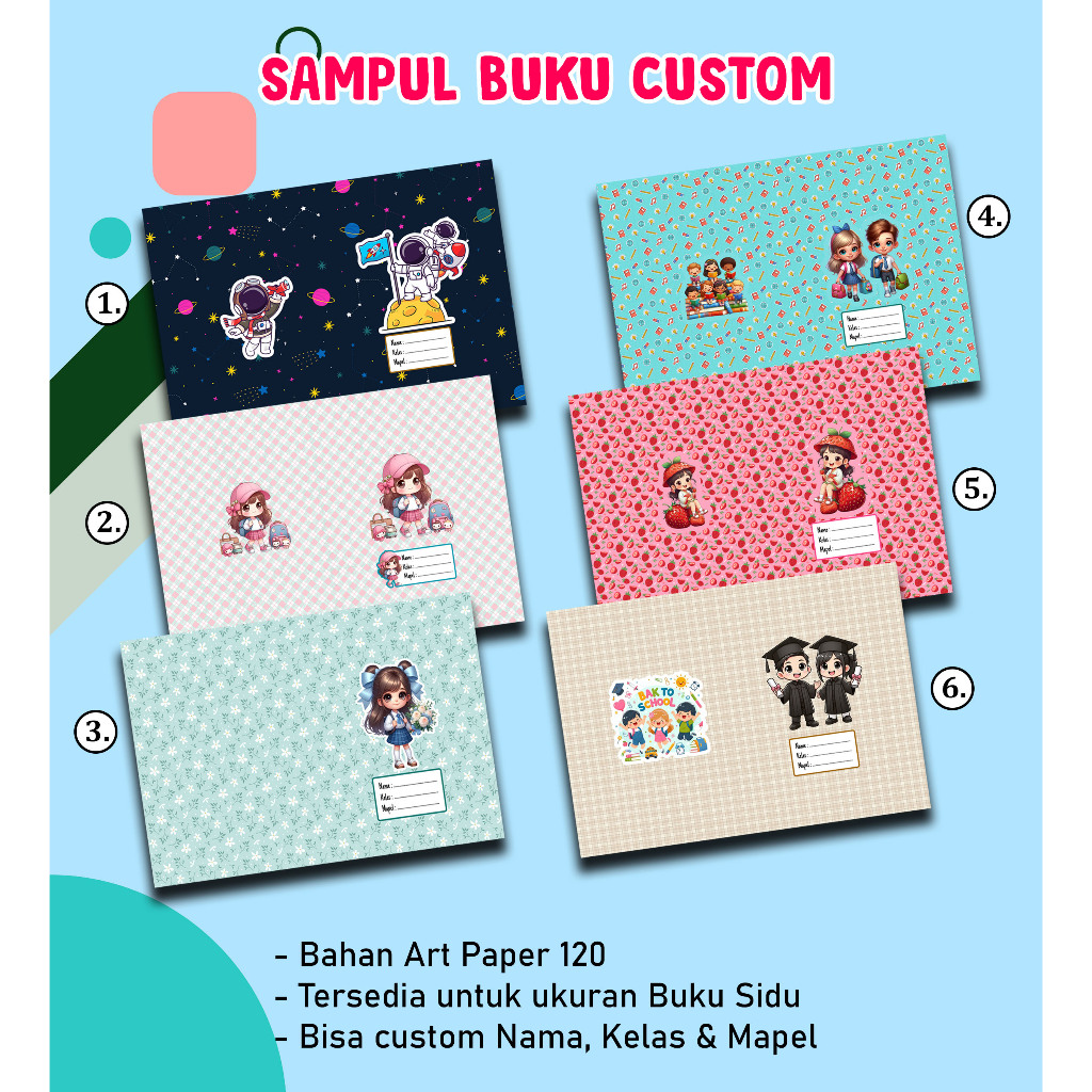 

Sampul Buku custom ukuran buku sidu