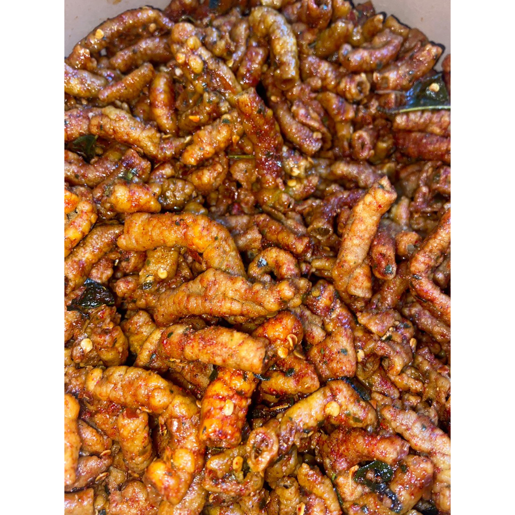 

Usus pedas daun jeruk mrek jawara kemasan 500gr