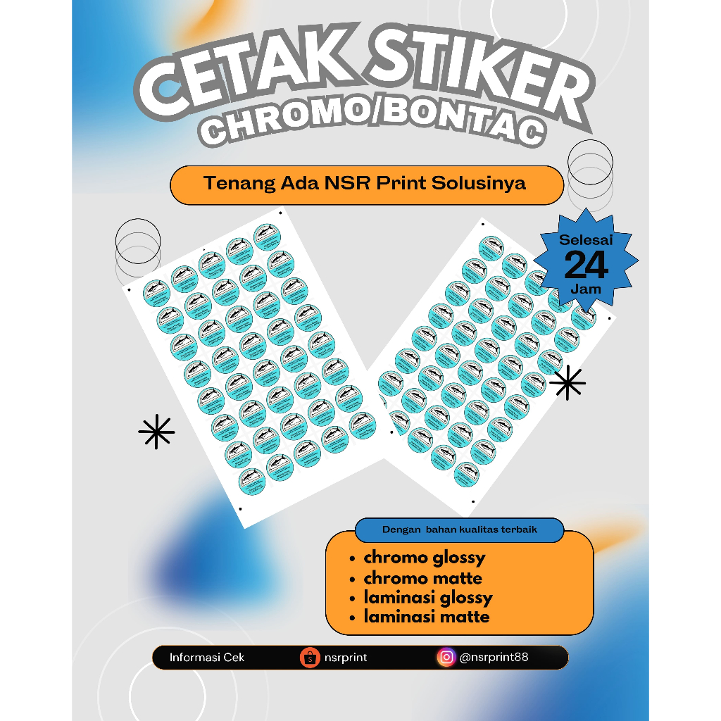 

Cetak Stiker Chromo A3+ Custom | Warna Cerah & Harga Terjangkau