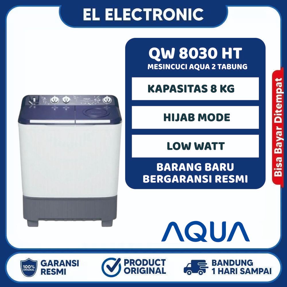 Mesin cuci AQUA 8KG TYPE 8030 ht