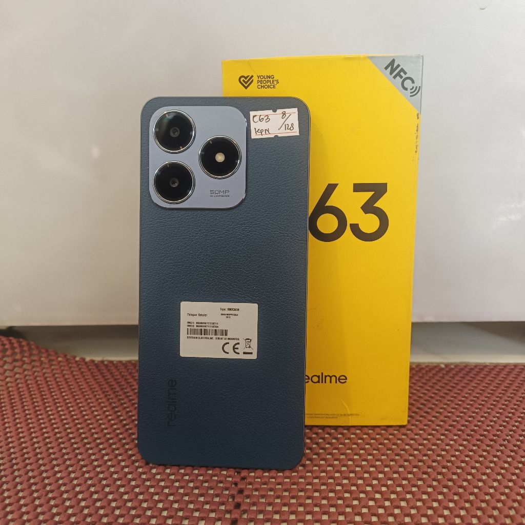 Realme C63 RAM 8/128 Mulus Fullset - Hp Second Murah Berkualitas dan Bergaransi