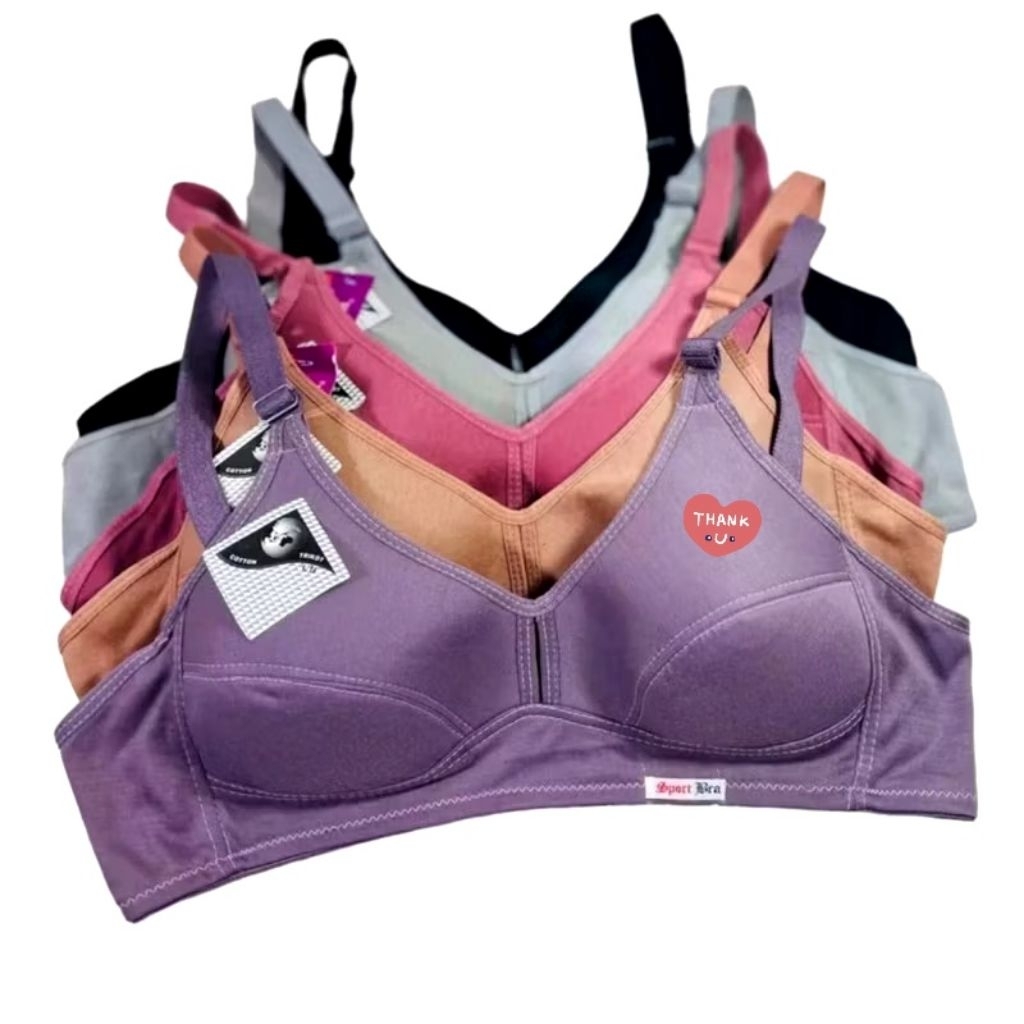 2pcs | Sport Bra BH Jumbo Kait 3 /44/46/48 | BH jumbo Wanita