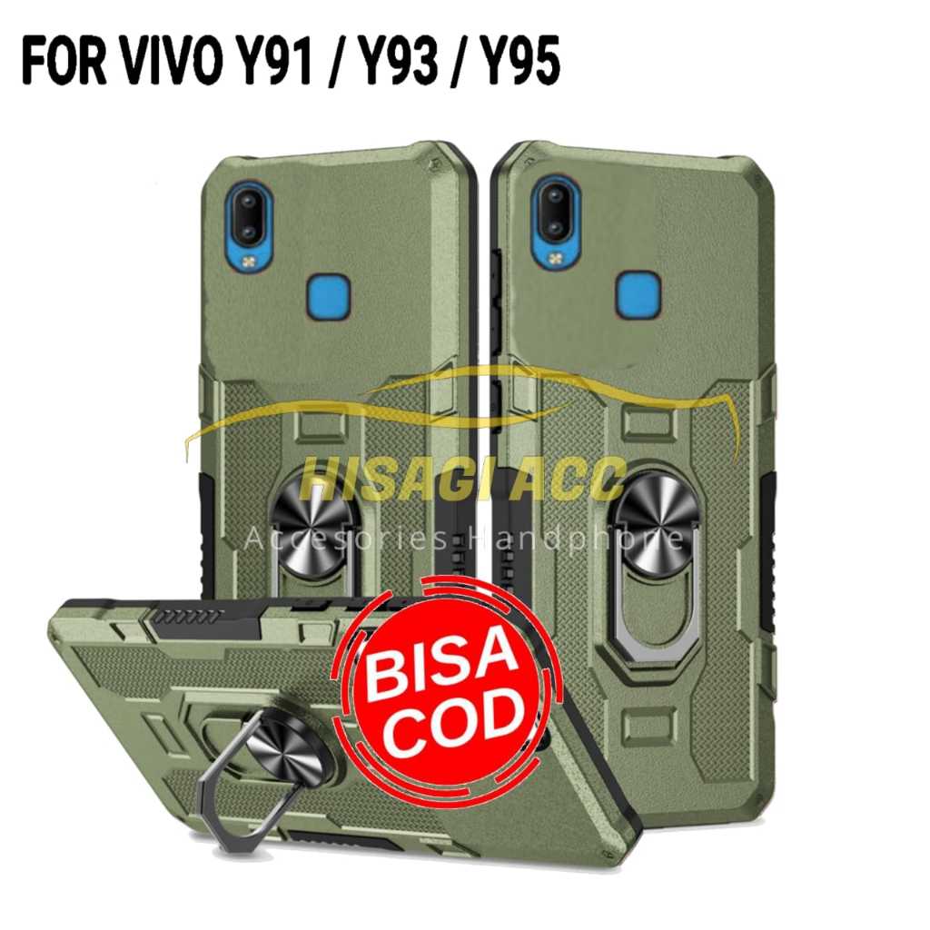 CASING HP UNTUK VIVO Y91 Y-3 Y95 CASE ROBOT HIT EYE RING CASING STANDING NEW COVER