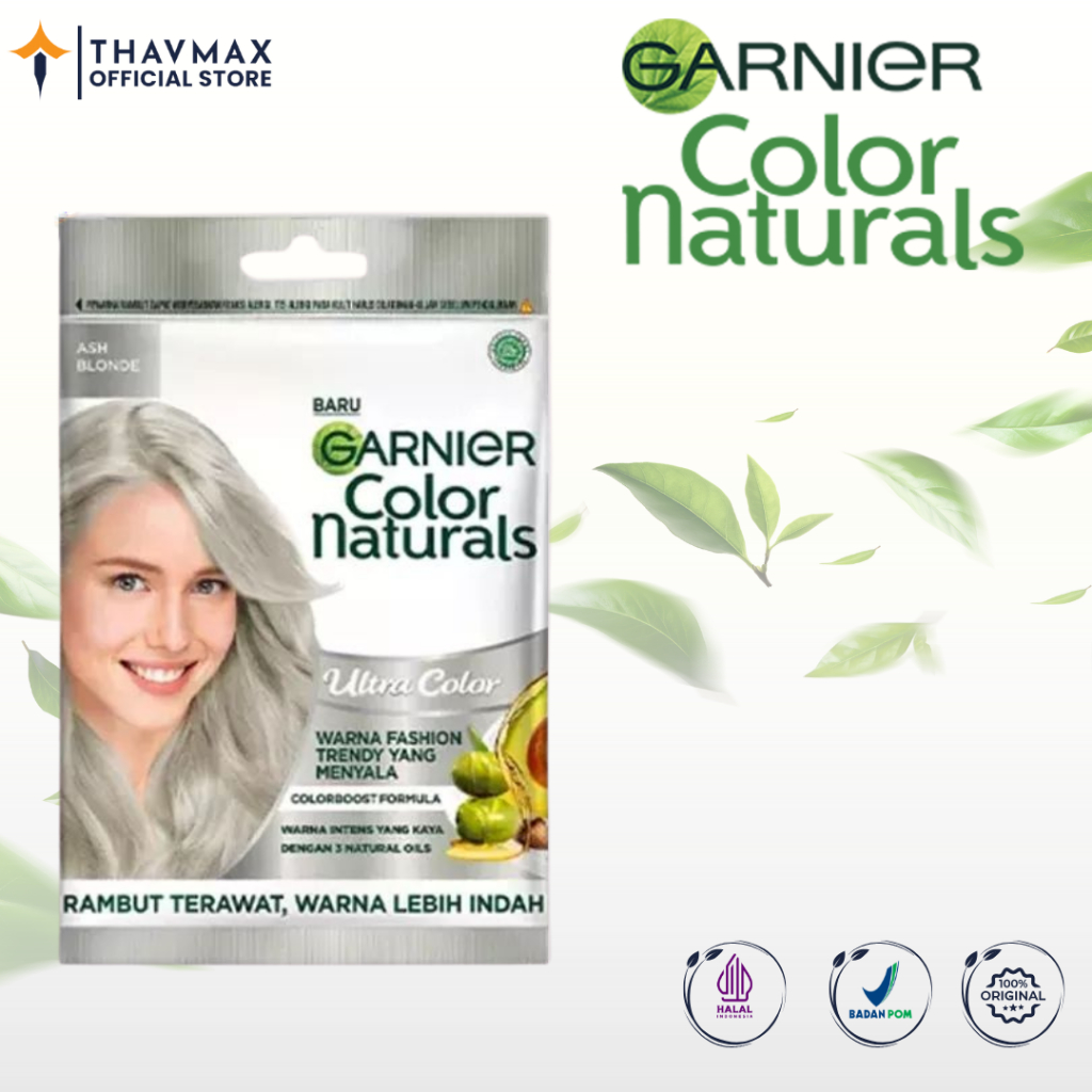 Garnier Color Naturals Ultra Pastels Ash Blonde Pewarna Rambut Pirang Abu Lembut & Tahan Lama