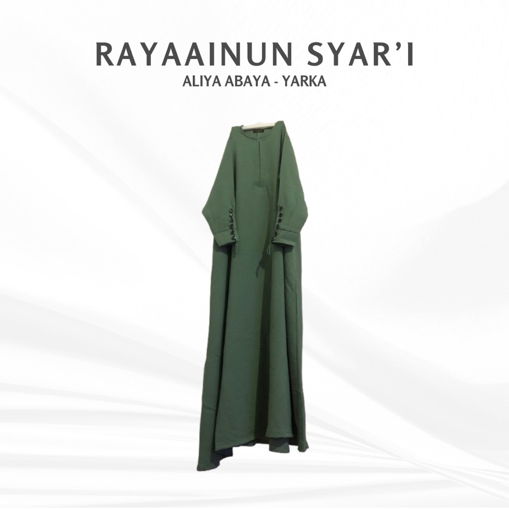 Preloved Set Gamis Rayaainun Syar'i Yarka