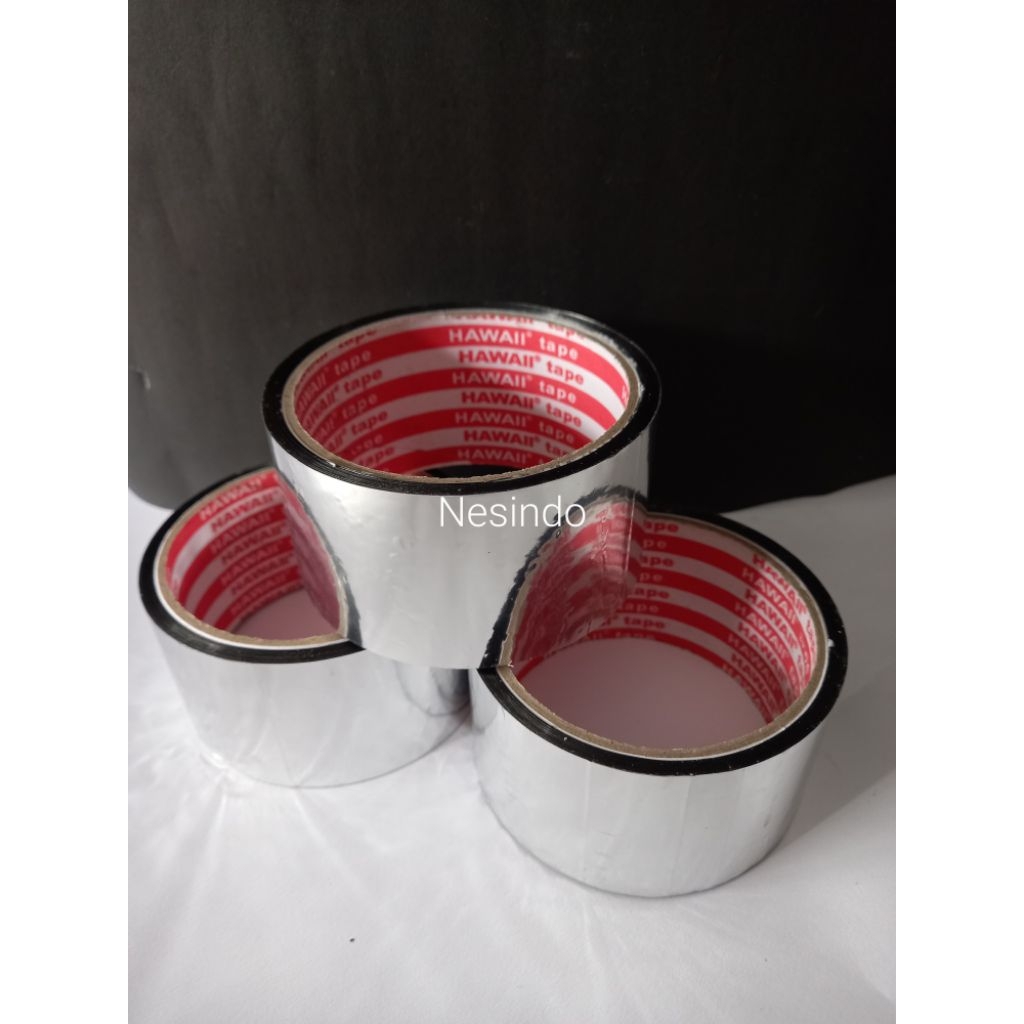 Metalizing tape Hawaii 2 inch / lakban AC / isolasi AC / lakban Metalizing / Duct Tape metalizing