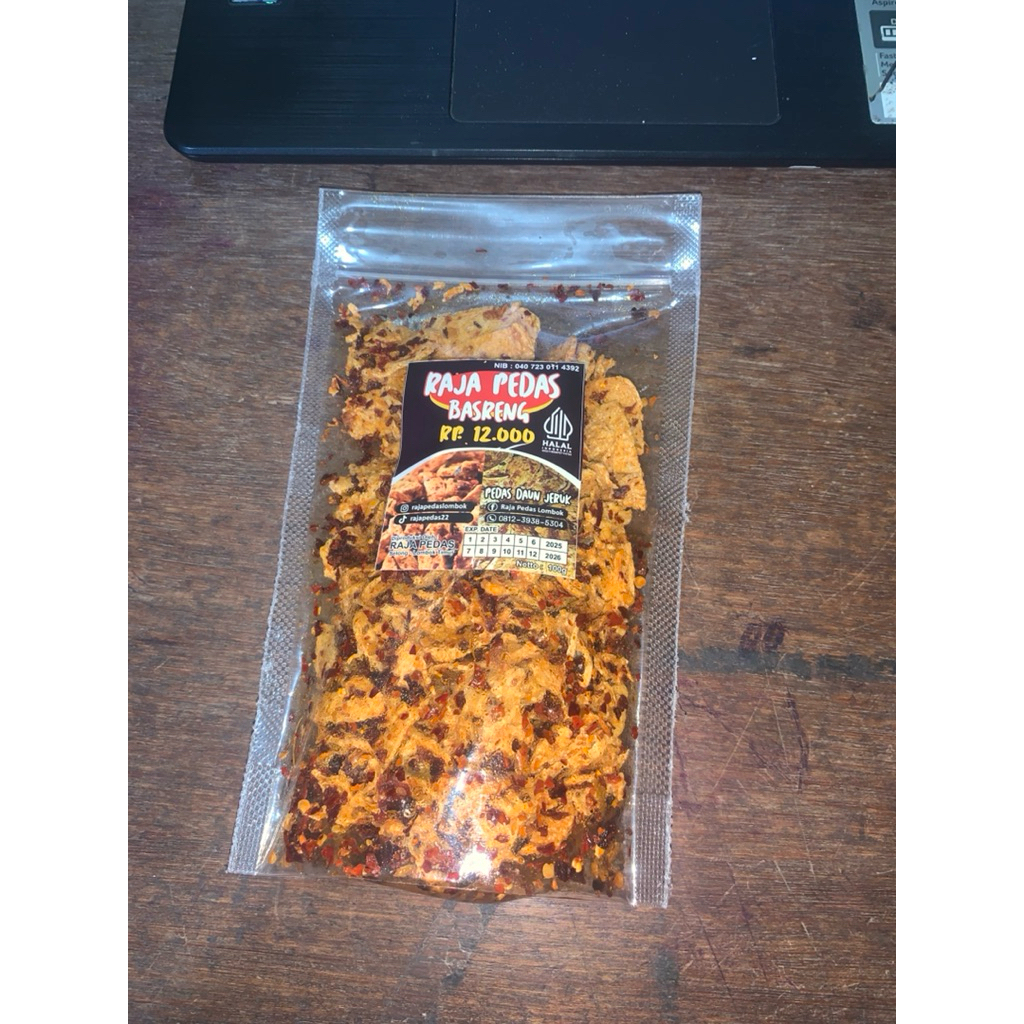 

BASRENG Raja Pedas 100 gr Pedas Daun Jeruk