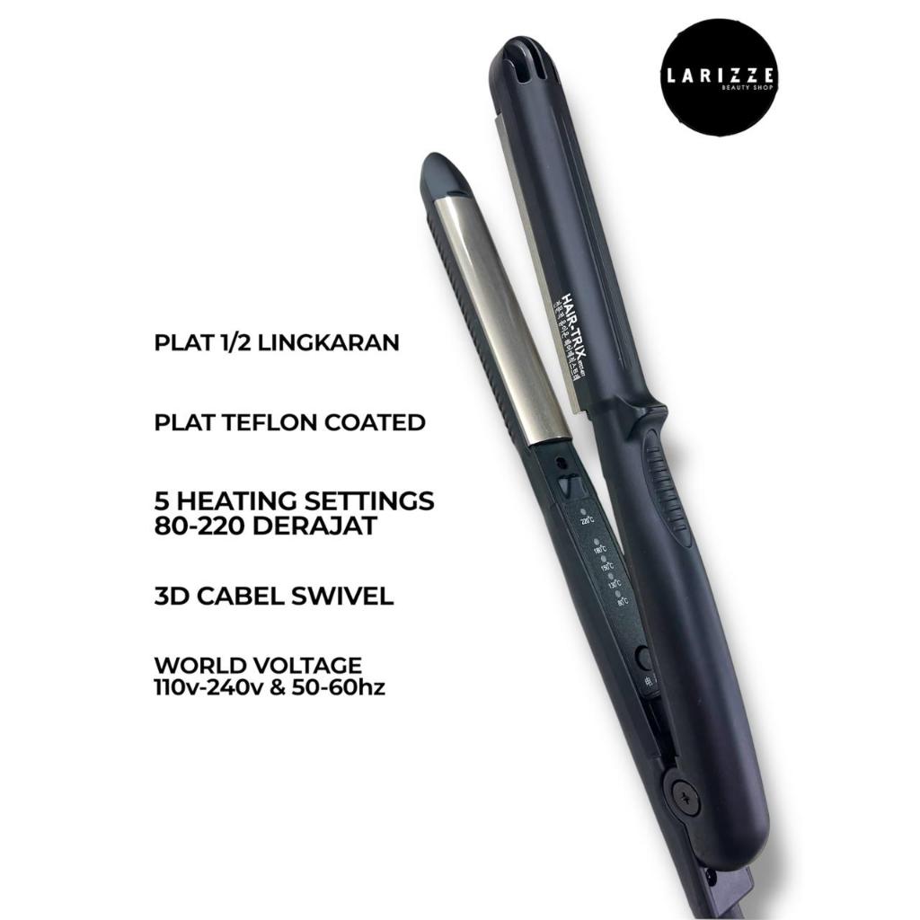 OLARIS HAIR TRIX I-CURL HAIR IRON TEMP Catokan Pelurus Rambut Crescent Volumizer HTCT-677