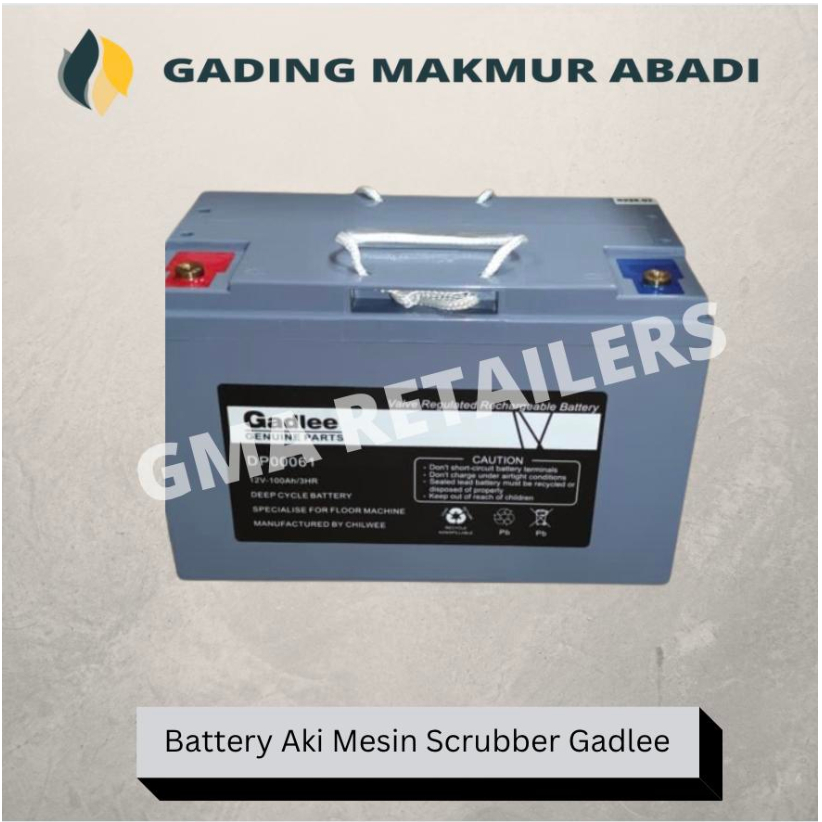 Baterai Mesin Scrubber Gadlee 24V / 36V - Sparepart Battery untuk Mesin Auto Scrubber