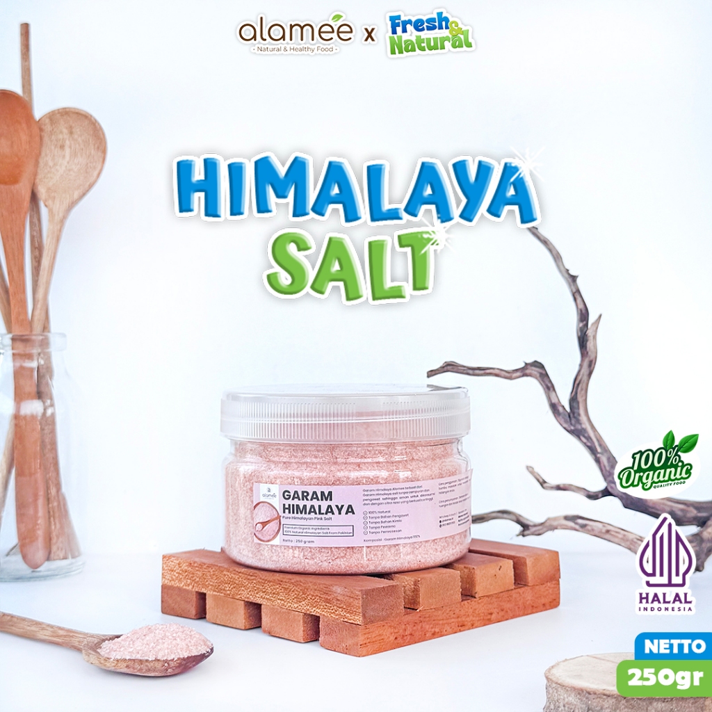 

Garam Himalaya Original Natural Pink Salt Premium 250gr fresh and natural