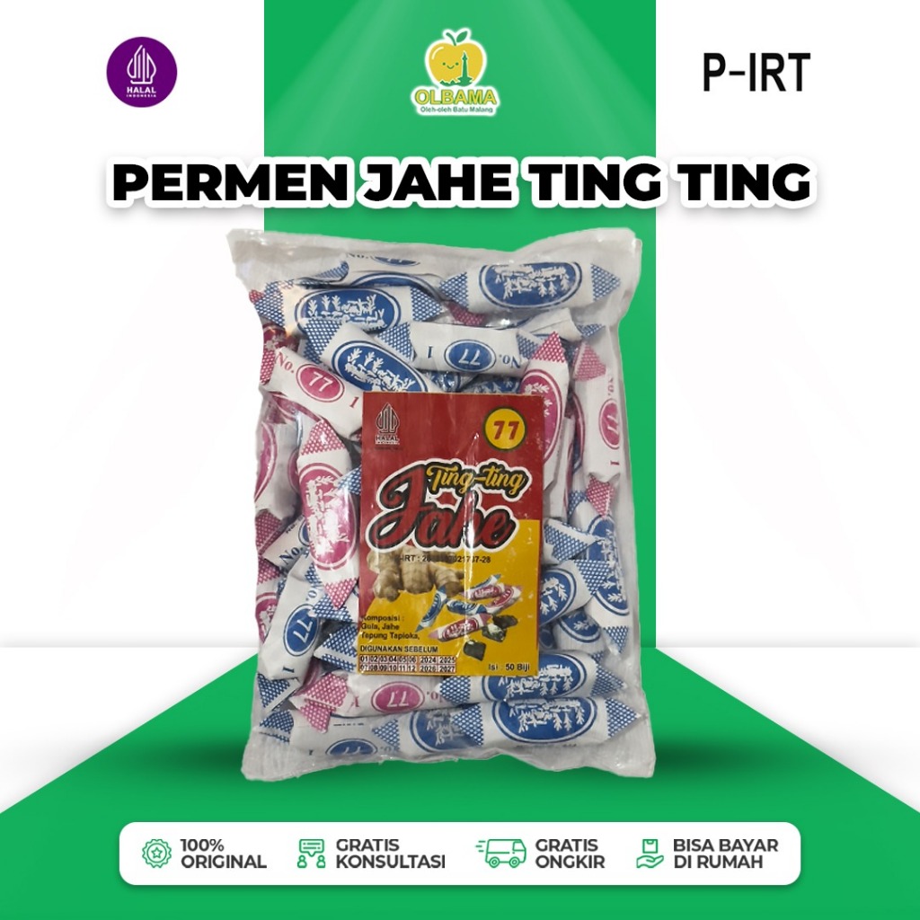 

Permen Jahe Ting Ting Jadul Oleh Oleh Khas Batu Malang | Ginger Asli Original Murni Tanpa Pengawet