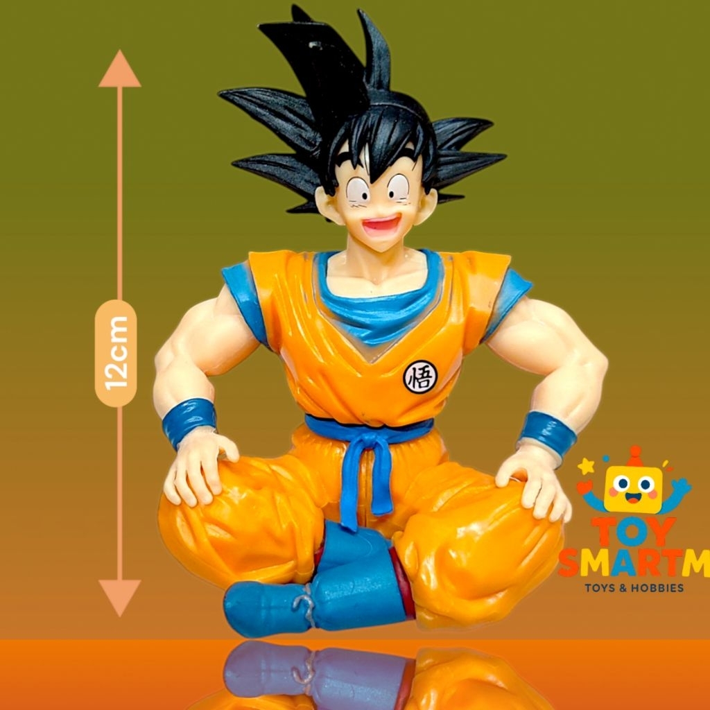 Action Figure Dragonball Goku Kakarot Duduk Figure Goku