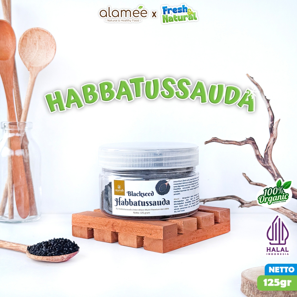 

ALAMEE Habbatussauda Biji Jintan Hitam Original Asli Jinten Habatusauda 125 gram fresh and natural