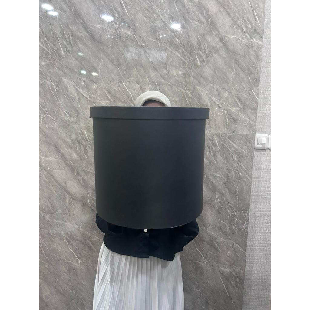 

Round Box D30 box bunga box kado bloombox kotak bunga