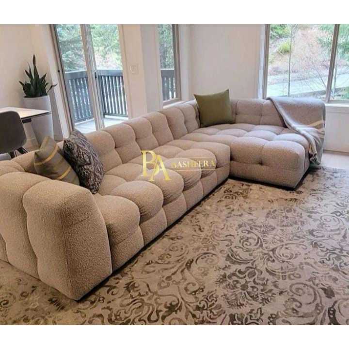 Sofa Selonjor Model Roti Sobek | Sofa Tv | Sofa Minimalis Ruang Tamu