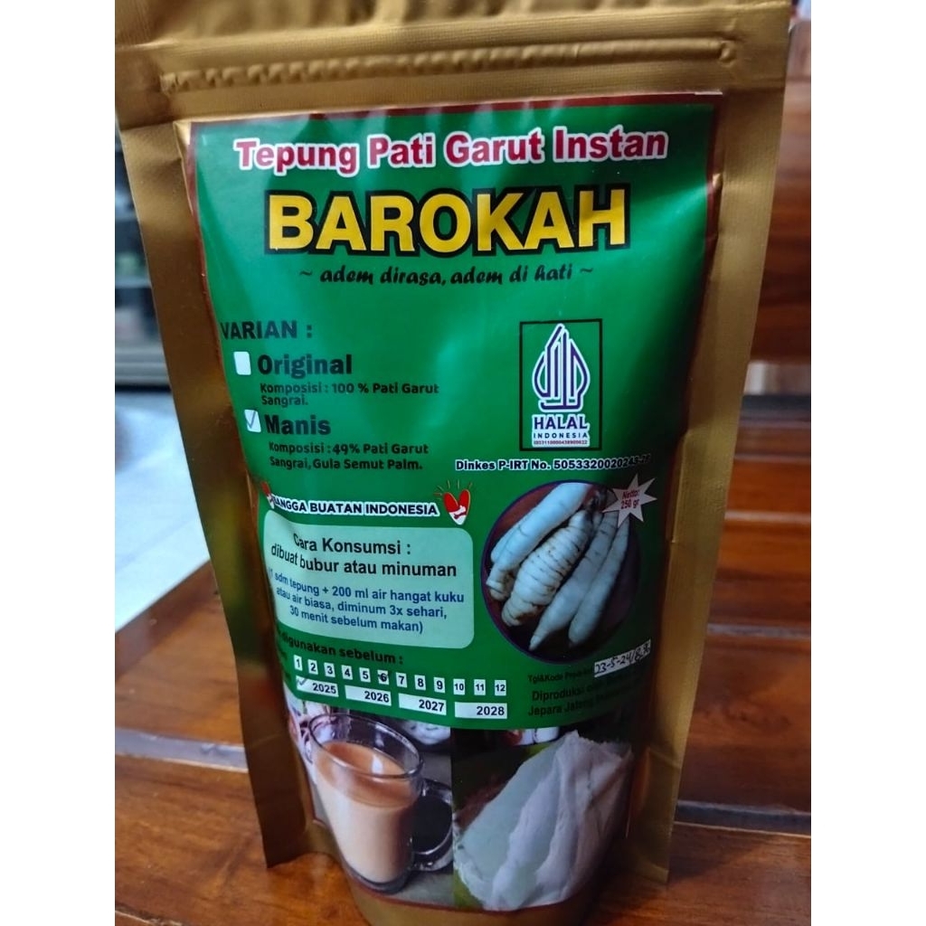 

tepung pati garut/kaerot tanpa efek samping