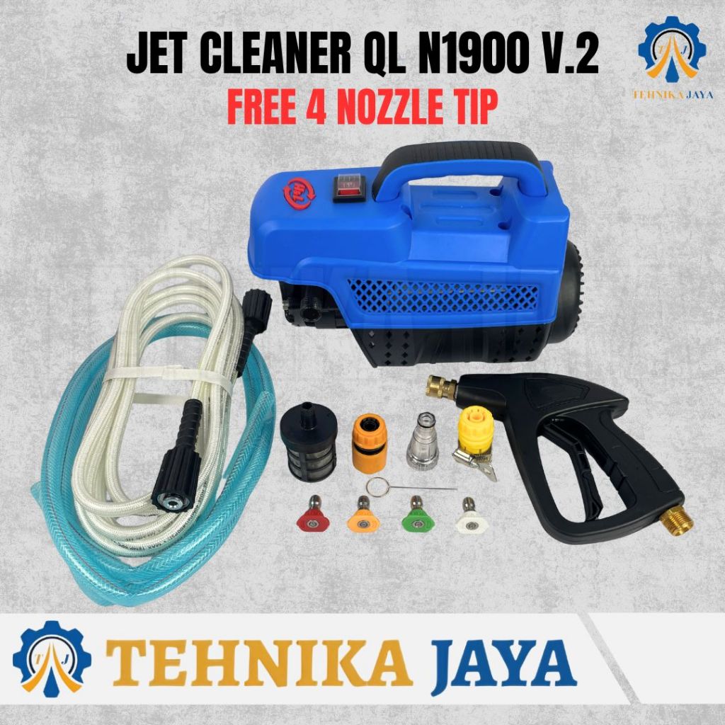 Mesin Cuci High Pressure Washer Jet Cleaner HL QL N1900 V2 700 Watt FREE NOZZLE TIP