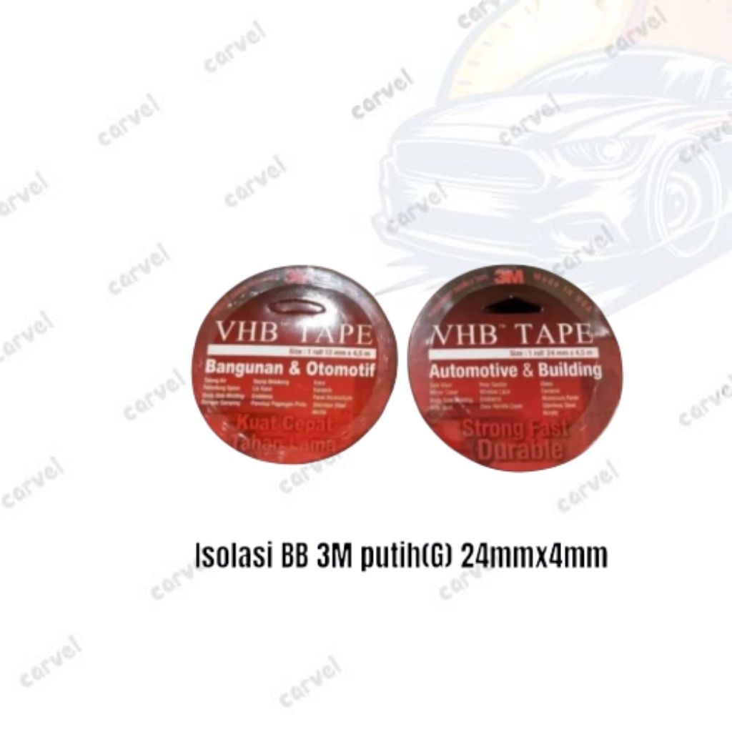 

Isolasi Bolak Balik Merah (Double Tape) 3M 24mm /4,5 m Original