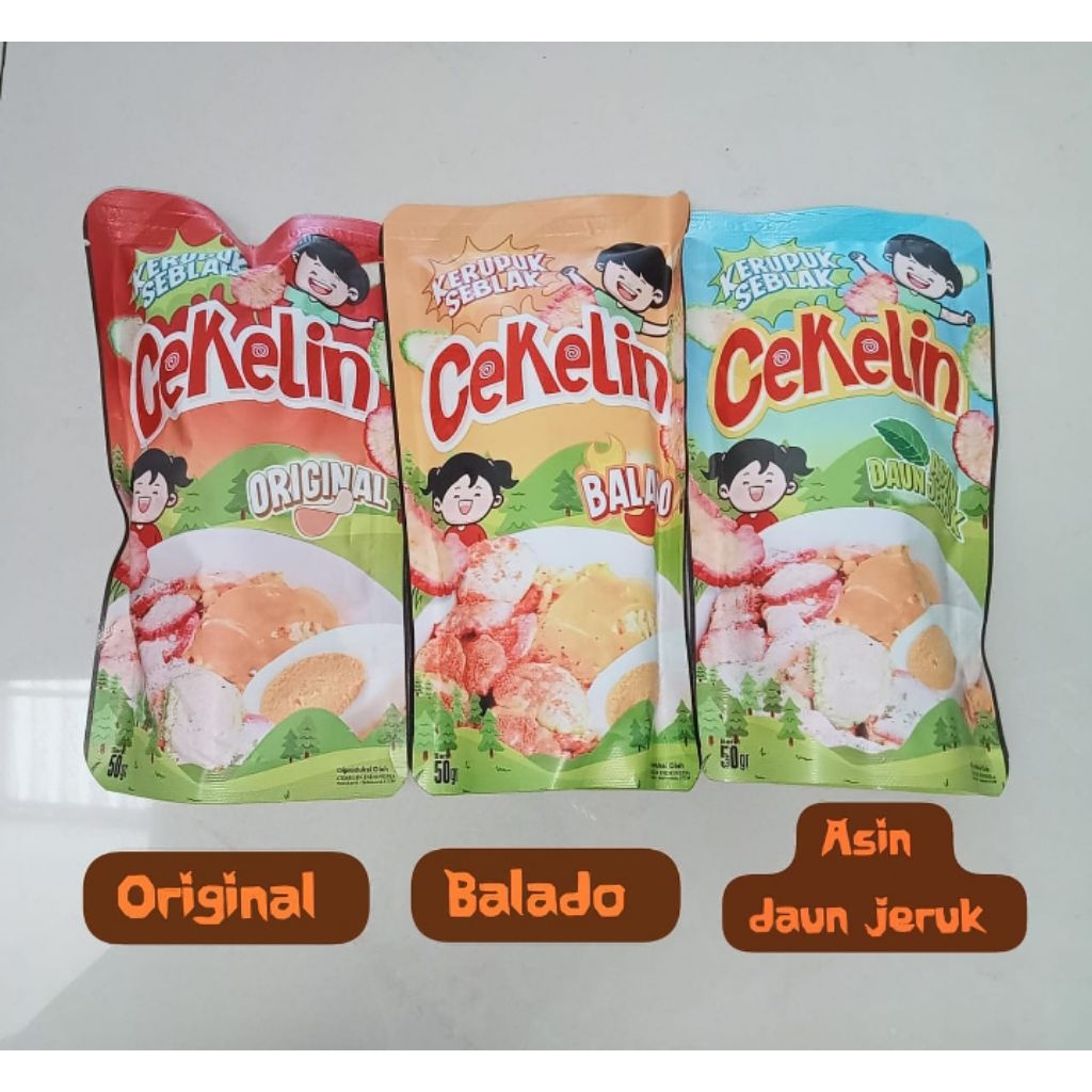 

CEKELIN cemilan kerupuk seblak-isi 50gr