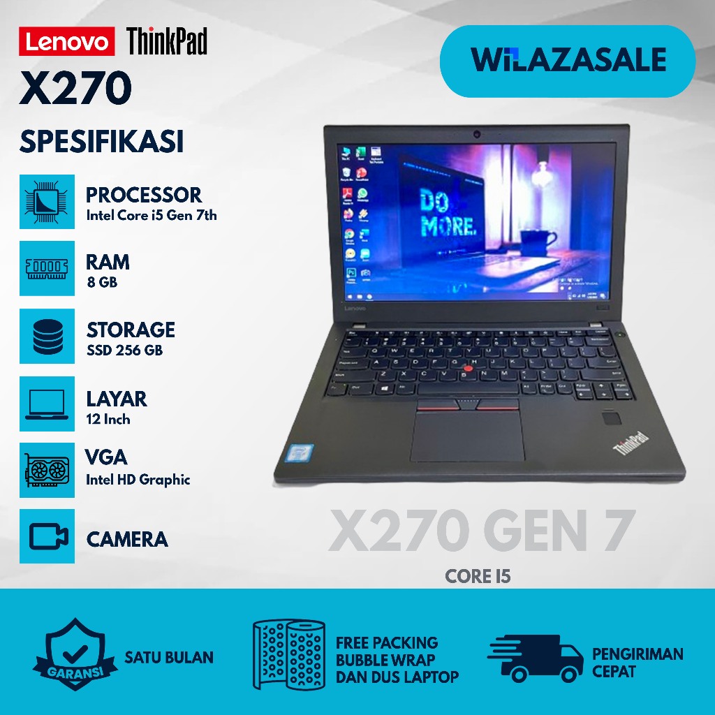 LAPTOP SLIM GEN 6 LENOVO THINKPAD X270 CORE I5