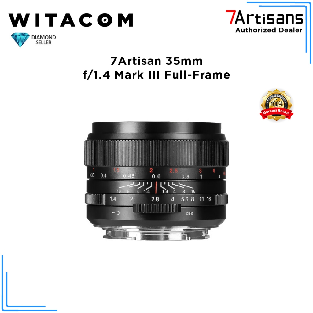 Lensa 7artisans 35mm f/1.4 Mark III Full Frame For Sony FE-Mount - Garansi Resmi