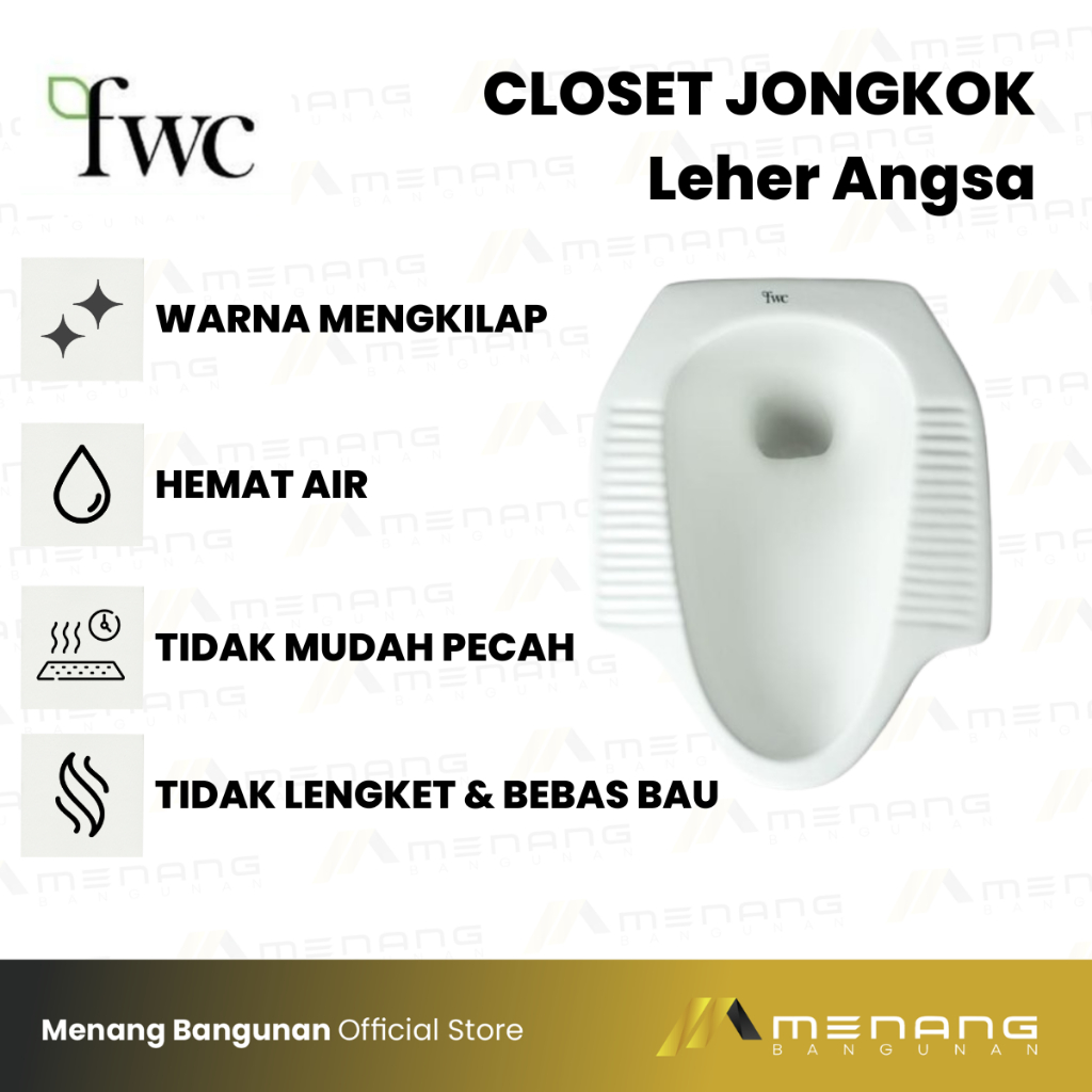 Fwc Kloset Jongkok Leher Angsa Biru | KLOSET JONGKOK