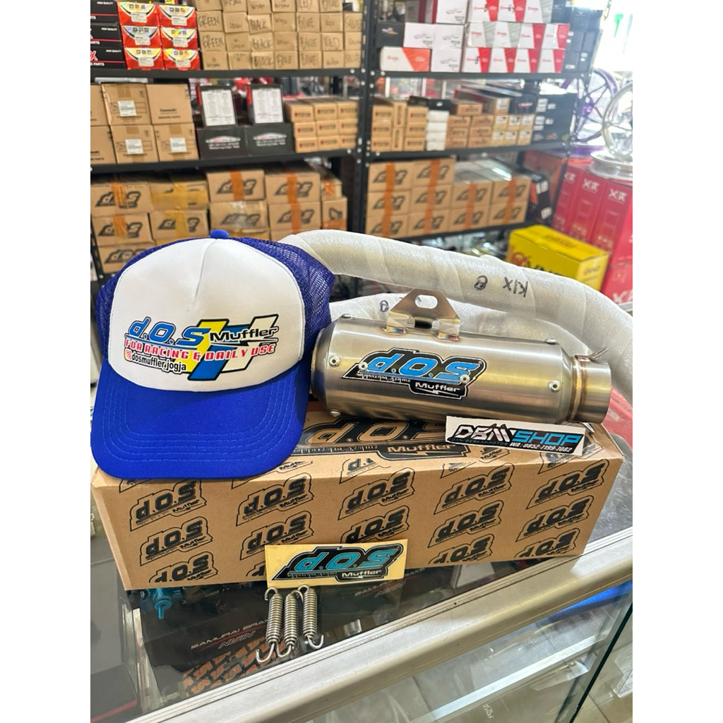 KENALPOT DOS MUFFLER KLX CRF & WR155 ORIGINAL JOGJA STENLIST STEEL ORIGINAL RACING JOGJA