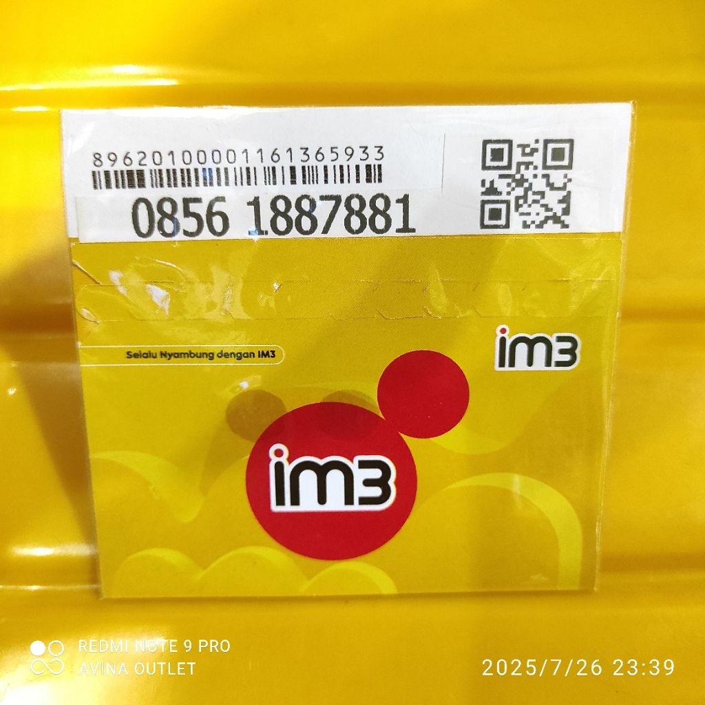 0856 188-7-881 Perdana Indosat IM3 11 Digit