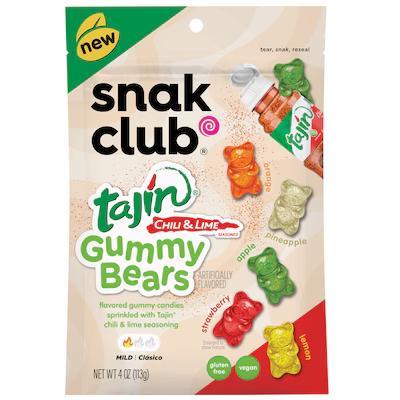 

Snak Club Tajin Gummy Bears Assorted Fruit Candy Gummies with Chili and Lime Seasoning Mild Gluten-Free and Vegan Snacks Permen Gummy Bear BuahTajin