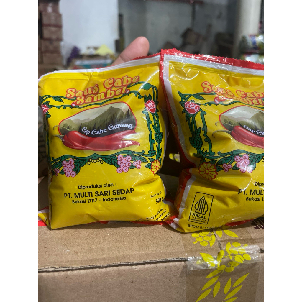 

Saus Sambal Cabe Cap Cabe Gunung 500gr – Refill Pedas Lezat Harga Hemat