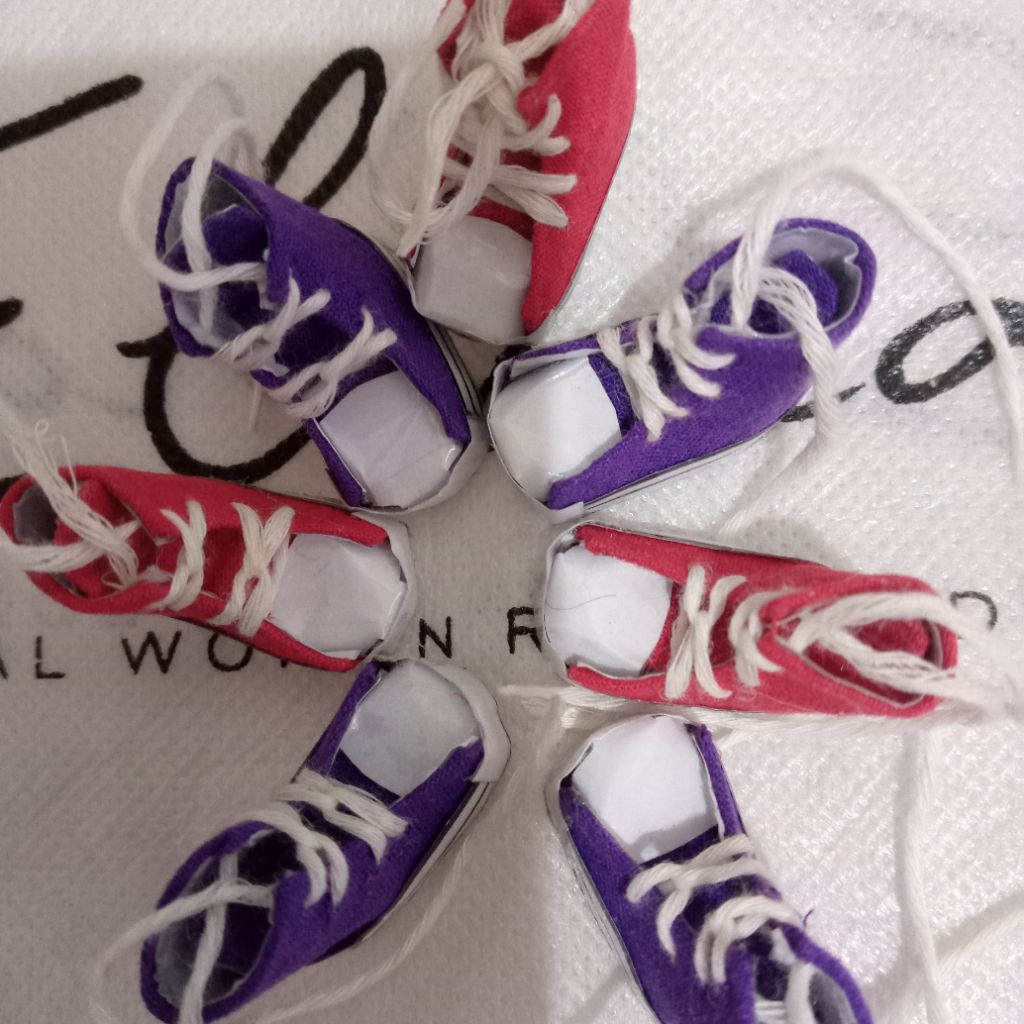 Mainan Miniatur Sepatu Kertas | sepatu barbie | murah lucu