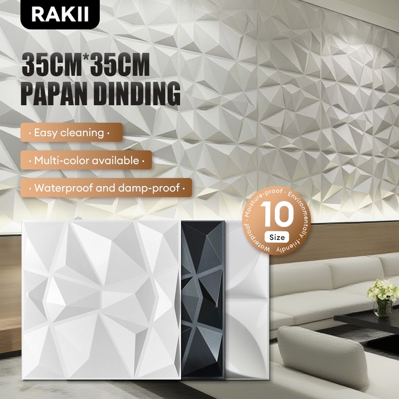 10pcs 3D PVC Wallpanel Wallpaper Dinding / Wallpaper Dinding 3D/3d wallpaper dinding wall panel pvc
