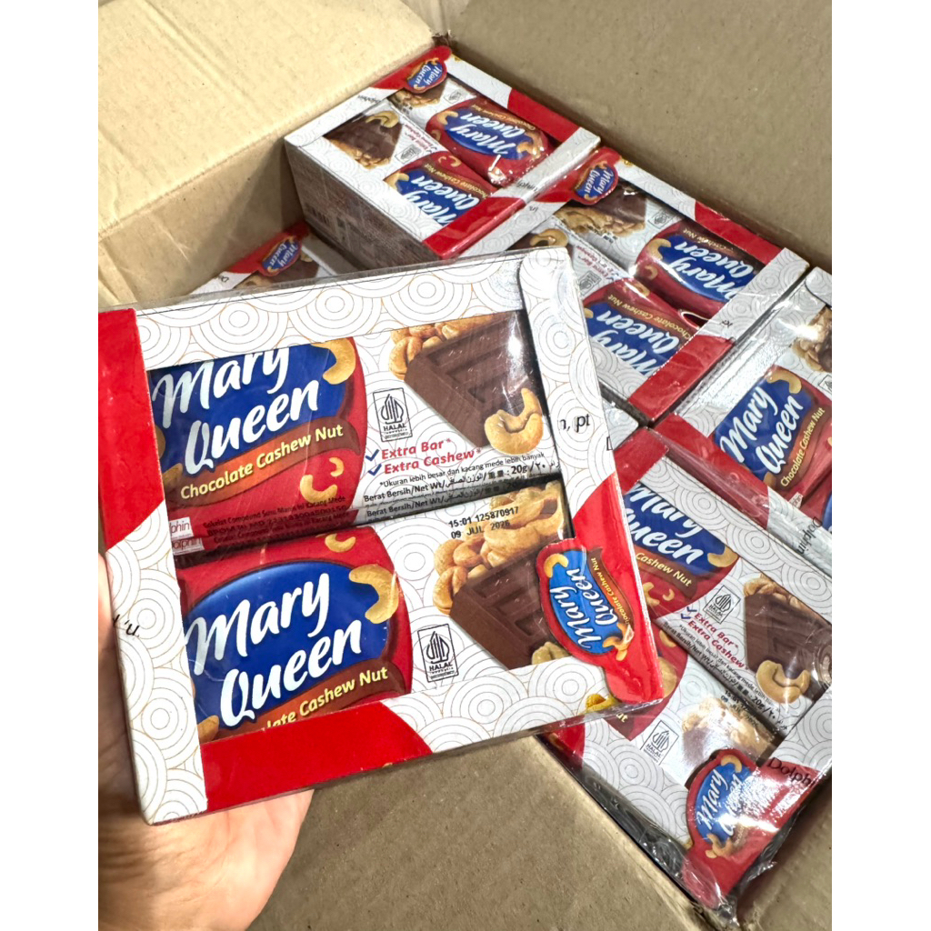 

MARY QUEEN CHOCHOLATE CASHEW NUT 25GR,1 BOX ISI 12PCS