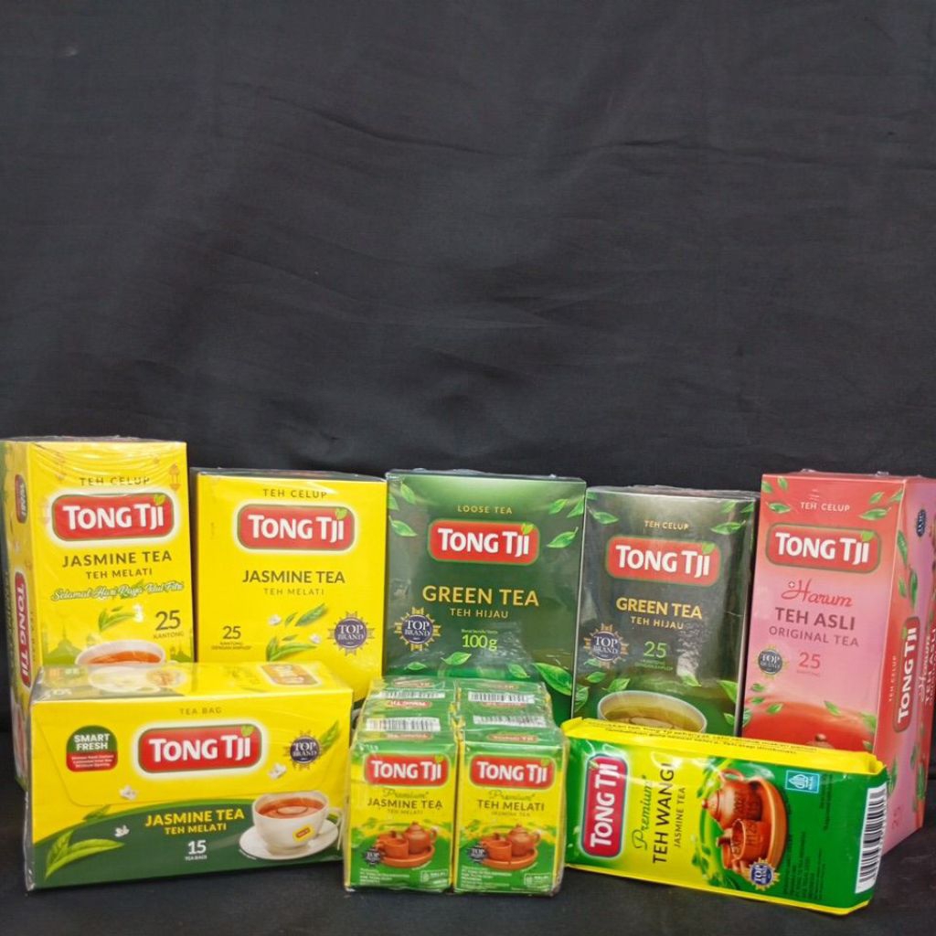 

Teh Tong Tji Jasmine, original, greentea 25kantong & 15kantong, Teh Celup Tong Tji Teh hijau