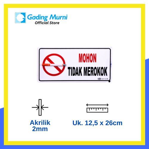 

GM LABEL 3D MOHON TIDAK MEROKOK LM 112-3D MEDIUM