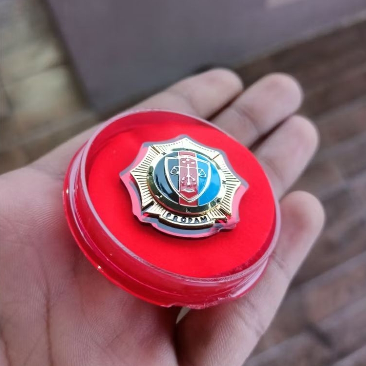Pin pdh roda propam polri kecil buat di kerah | pin propam | pin pdh polri