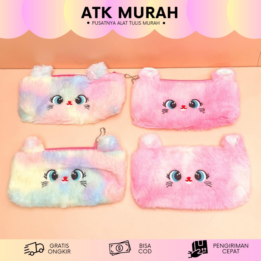 

KOTAK PENSIL BULU RAINBOW KUCING TEMPAT PENSIL AESTHETIC ALAT TULIS SEKOLAH LUCU MURAH TERJANGKAU
