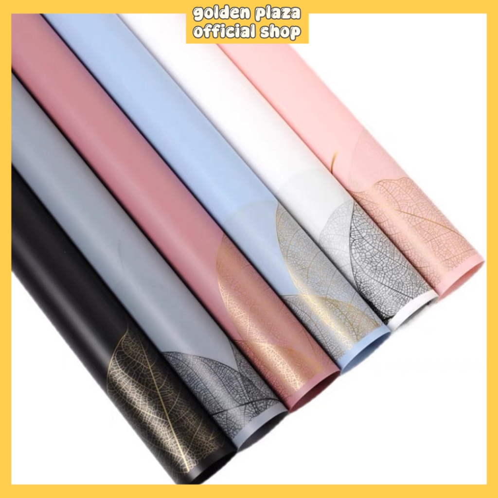 

Flower Wrapping Cellophane Motif Daun Leaf Kertas Buket Bunga Paper KB6065